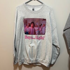 Valentines Gray Graphic Women’s Sweater- Little Rascal